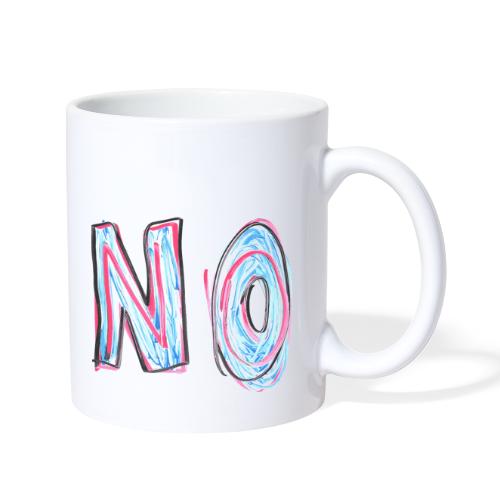 NO | Hand Drawn Colorful Dry Erase Drawing Design - Coffee/Tea Mug