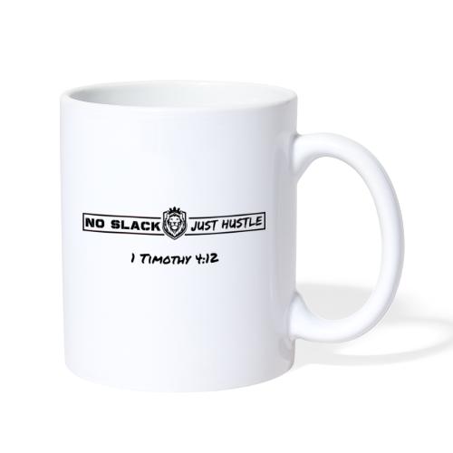 No Slack Just Hustle (All Black Logo) - Coffee/Tea Mug