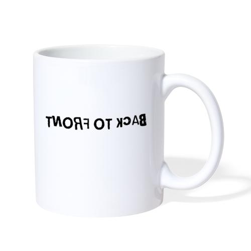 Back To Front Word Art - Coffee/Tea Mug