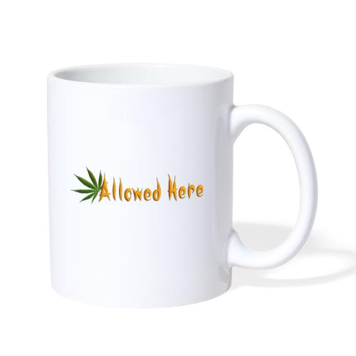 Allowed Here - weed/marijuana t-shirt - Coffee/Tea Mug