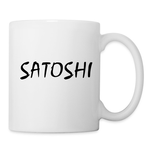 Satoshi only name stroke btc founder nakamoto - Coffee/Tea Mug