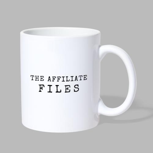 THE AFFILIATE FILES - Stacked - Black Logo - Coffee/Tea Mug