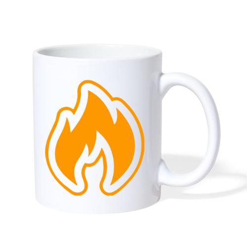 Official Dope Ass Designs Yellow-Orange Flame Logo - Coffee/Tea Mug