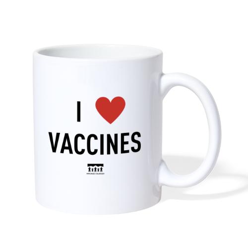 I heart vaccines black Immunize Colorado Logo - Coffee/Tea Mug