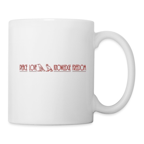 Peace, Love, Knowledge and Freedom - Coffee/Tea Mug