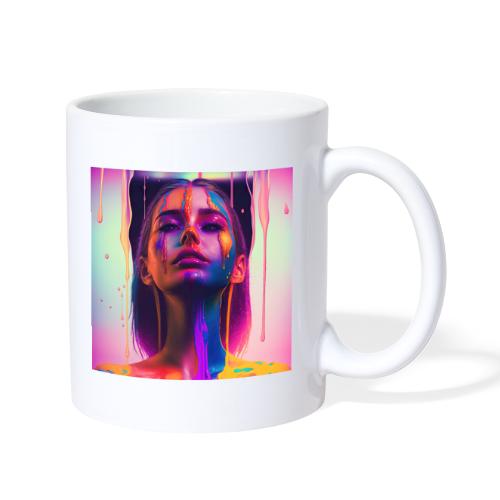 Waking Up on the Right Side of Bed - Drip Portrait - Coffee/Tea Mug
