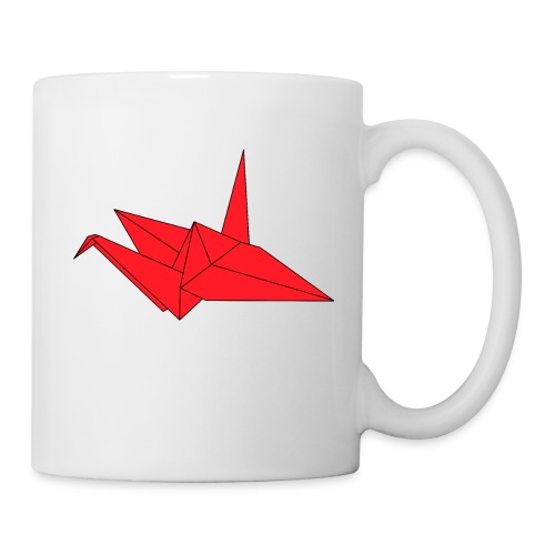 Origami Paper Crane Design - Red - Coffee/Tea Mug