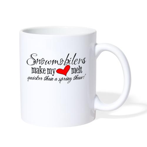 Snowmobilers Make My Heart Melt - Coffee/Tea Mug