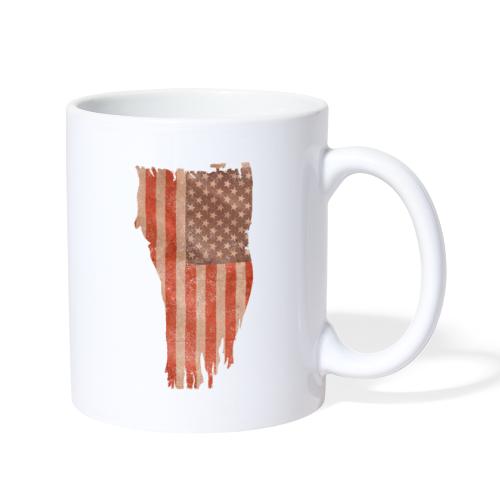 Distressed Flag Vertical - Coffee/Tea Mug