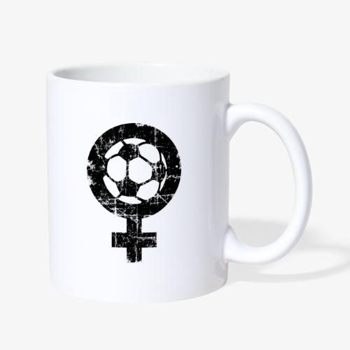 Women's Soccer (Vitage Black&White) - Coffee/Tea Mug