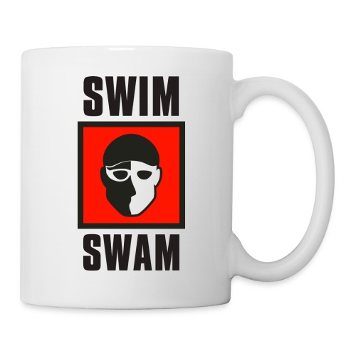 SwimSwam Square on White - Coffee/Tea Mug