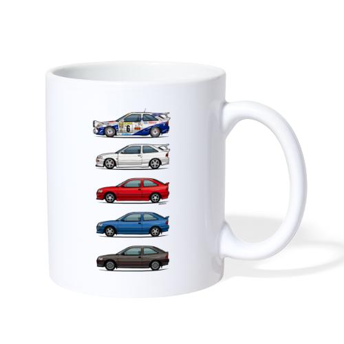 Stack of Ford Escort MkVs Coupes - Coffee/Tea Mug