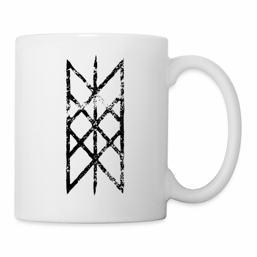 Net of Wyrd grid Skulds web Bindrune symbol - Coffee/Tea Mug