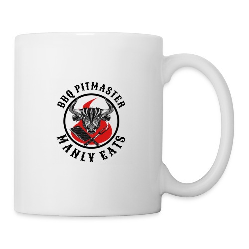 BBQ Pitmaster Manly Eats Biker - Coffee/Tea Mug