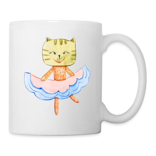 Happy little cat ballerina - Coffee/Tea Mug