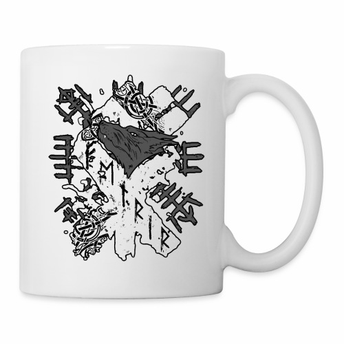 Fenrir Wolf Rune Wolf Head Viking Vegvisir Rune - Coffee/Tea Mug