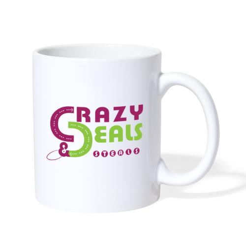Pink & Green Crazy Deals & Steals Logo - Coffee/Tea Mug