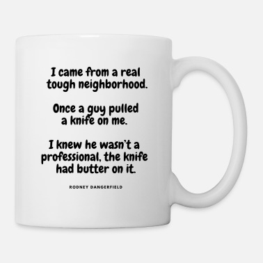 KNIFE Funny quotes cool sayings humorous original' Enamel Mug | Spreadshirt