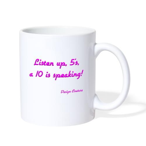 LISTEN UP 5 S PINK - Coffee/Tea Mug