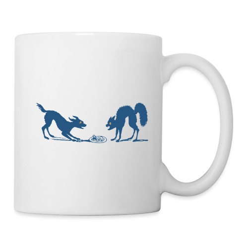 Dog vs Cat Food Fight - Coffee/Tea Mug
