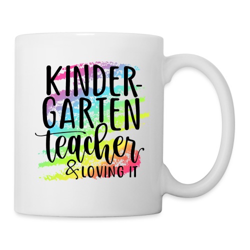 Kindergarten Teacher & Loving It Teacher T-Shirts - Coffee/Tea Mug
