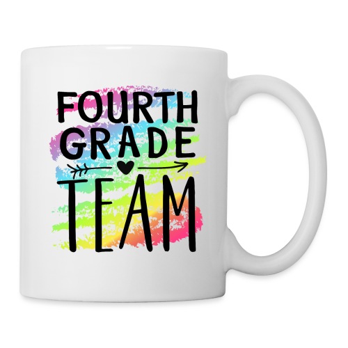 Fourth Grade Team Crayon Splash Teacher T-Shirts - Coffee/Tea Mug