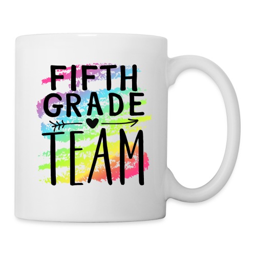 Fifth Grade Team Crayon Splash Teacher T-Shirts - Coffee/Tea Mug