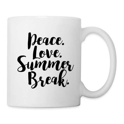 Peace Love Summer Break Teacher T-Shirt - Coffee/Tea Mug