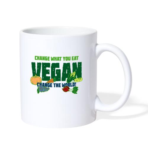Change what you eat, change the world - Vegan - Coffee/Tea Mug