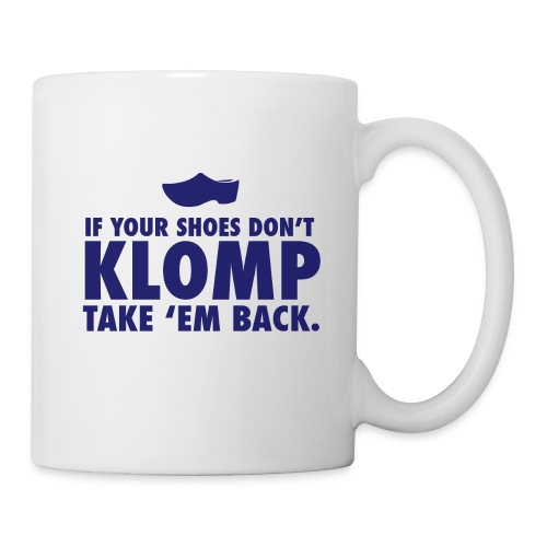 07 Klomp blue lettering - Coffee/Tea Mug