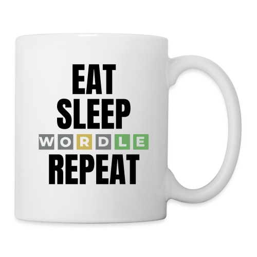 Eat Sleep WORDLE Repeat | Wordle Gift Ideas - Coffee/Tea Mug