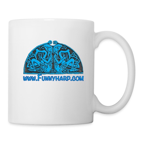 Blue FunnyHarp Harp Mirror - Coffee/Tea Mug