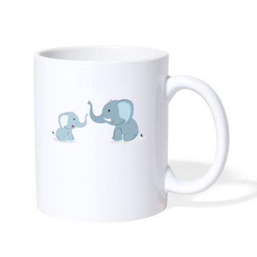 Father and Baby Son Elephant - Coffee/Tea Mug