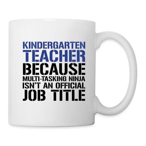Kindergarten Ninja Teacher Funny Teachers T-Shirts - Coffee/Tea Mug