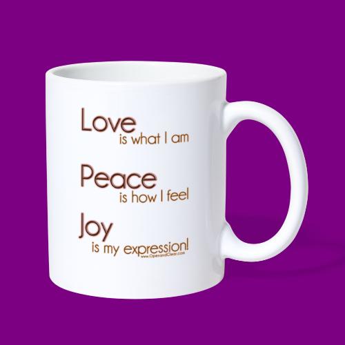LOVE PEACE JOY - Coffee/Tea Mug