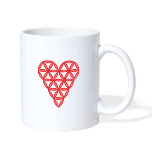 Heart of Life x 1, Red, 3D - Transparent. - Coffee/Tea Mug