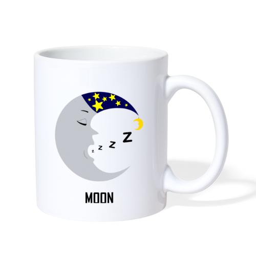 Sleepy Silvery Yawning Moon - Coffee/Tea Mug
