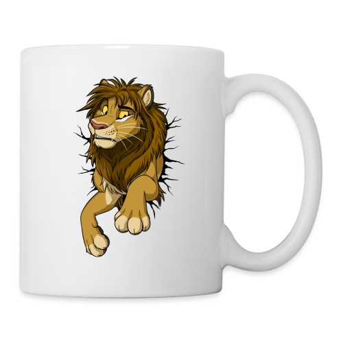 STUCK Lion (black cracks) - Coffee/Tea Mug