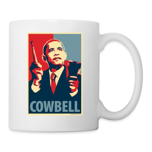 Cowbell: parody of Obama poster - Coffee/Tea Mug