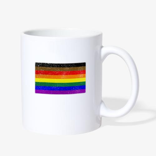 Distressed Philly LGBTQ Gay Pride Flag - Coffee/Tea Mug