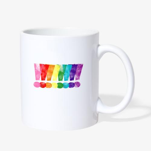 Distressed Gilbert Baker LGBT Pride Exclamation - Coffee/Tea Mug