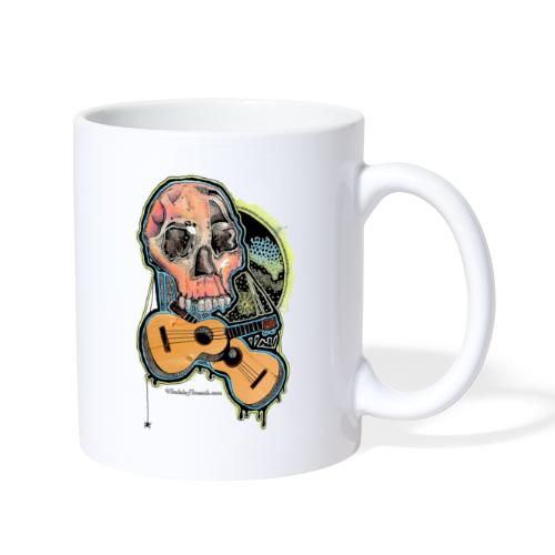 Skull and Ukulele - Watercolor - Coffee/Tea Mug