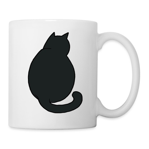 Black Cat Watching - Coffee/Tea Mug