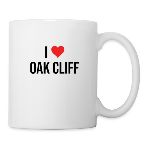 I Love Oak Cliff V1 outlines blk - Coffee/Tea Mug