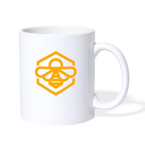 bee symbol orange - Coffee/Tea Mug