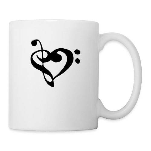 musical note with heart - Coffee/Tea Mug