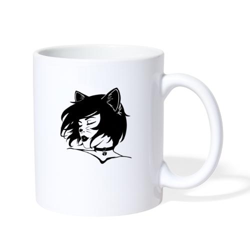 Cute Kitty Cat Halloween Costume (Tail on Back) - Coffee/Tea Mug