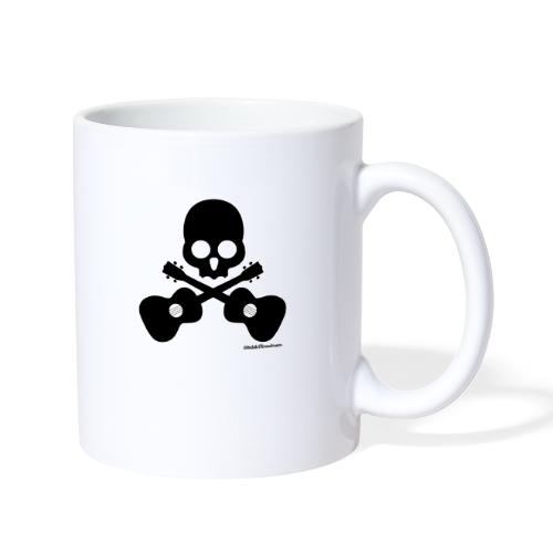 Skull & Cross Uke - Black - Coffee/Tea Mug