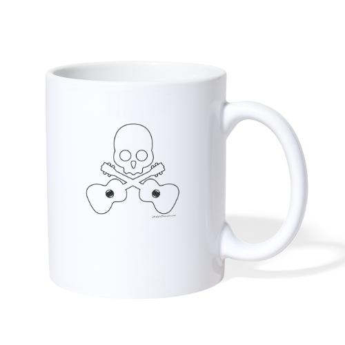 Skull & Cross Uke - White - Coffee/Tea Mug