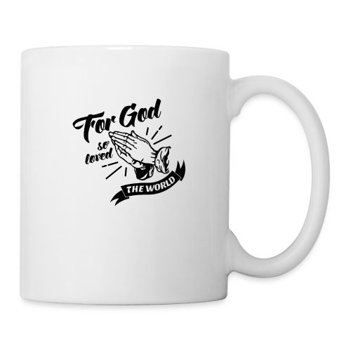 For God So Loved The World… - Alt. Design (Black) - Coffee/Tea Mug